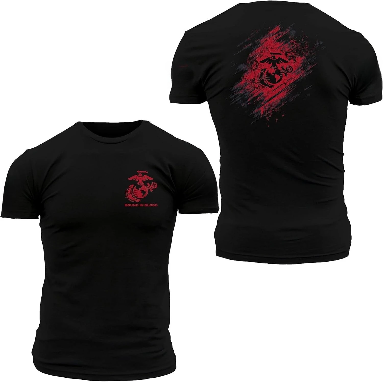 Grunt Style USMC Bound in Blood T-Shirt 100% Cotton O-Neck Short Sleeve Summer Casual Mens T-shirt Streetwear
