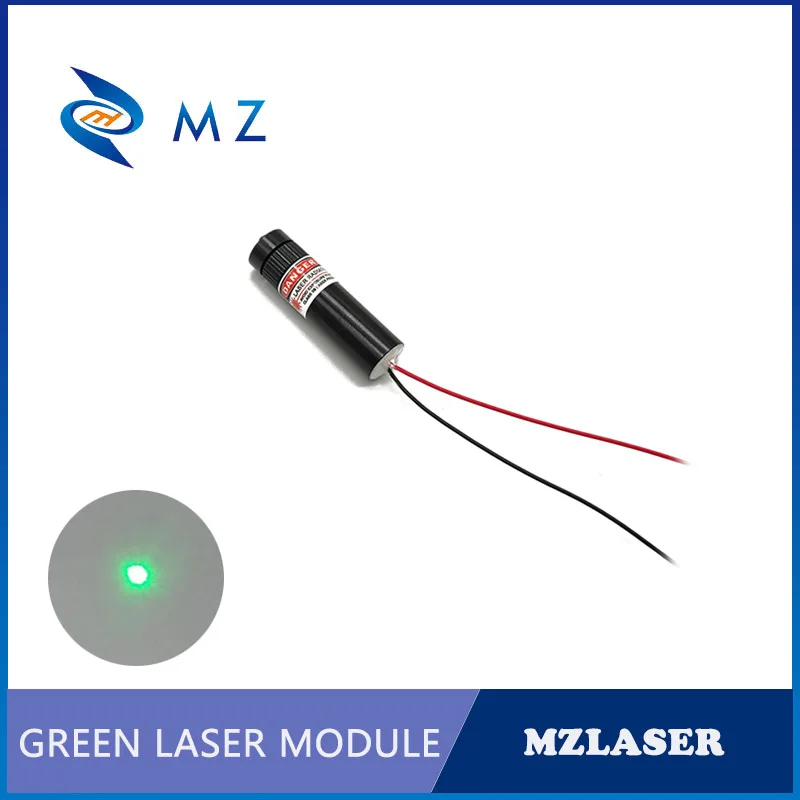 Hot Selling Compact Adjustable Focusing 520nm 1mw Lower Power Class II 3V 5V 12V 24V Green Dot Laser Diode Module Industrial