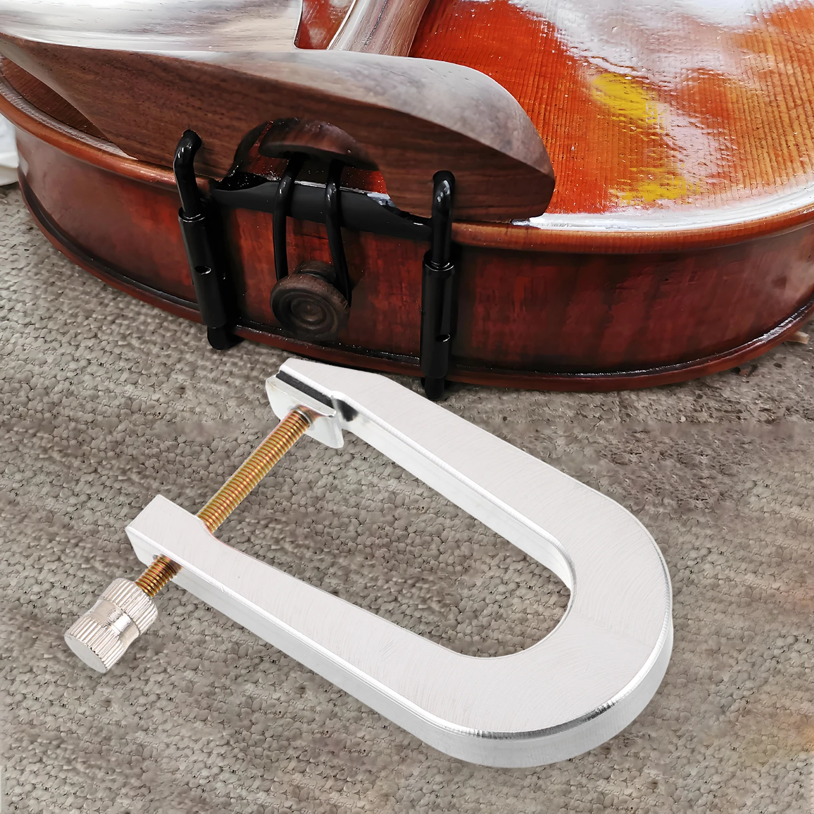 

Clips Universal Violin Making Clamp Maintenance Silver Metal Back Plate Bracing Accessory