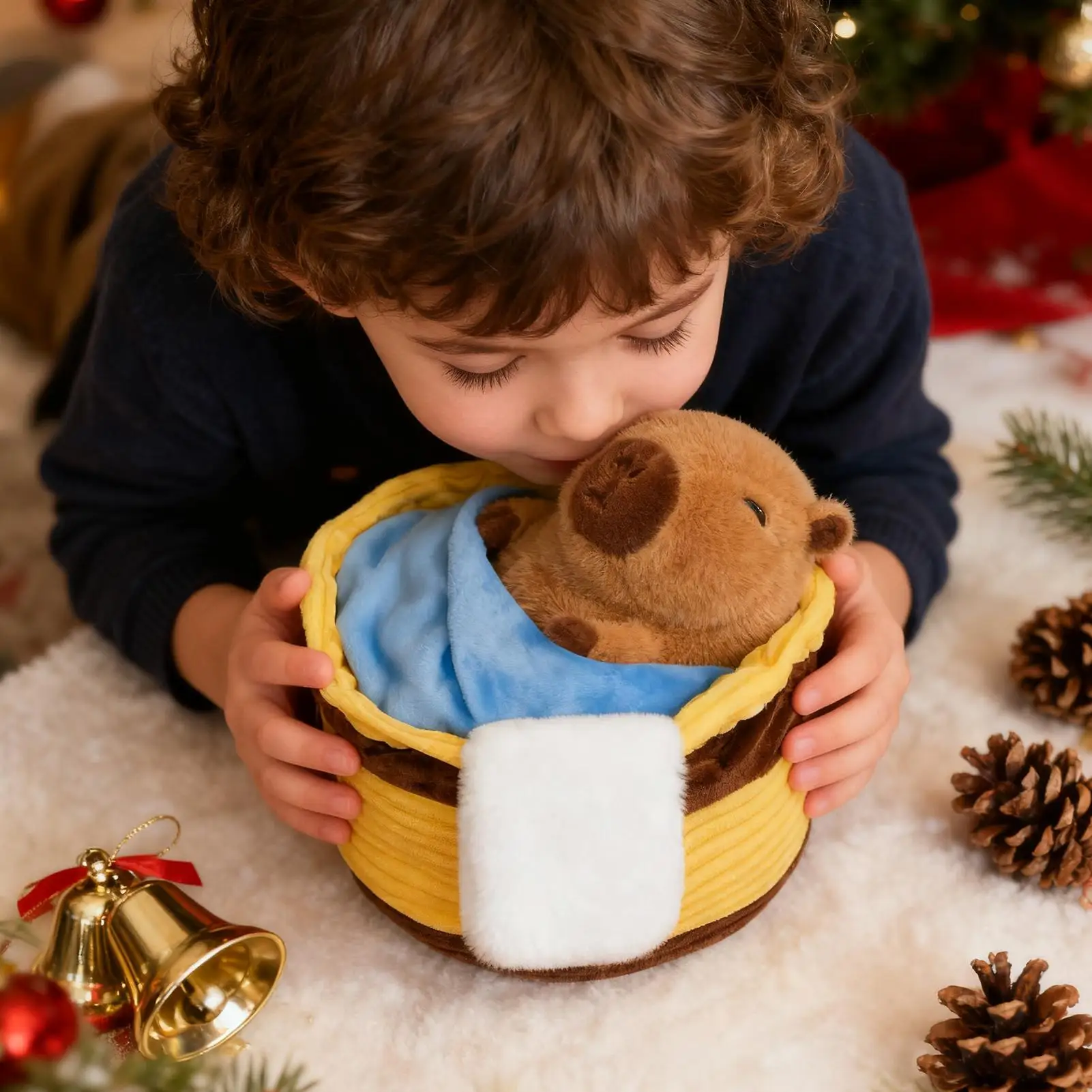 Cute Capybara Plush Soft Cute Doll Home Decor Adorable Stuffed Capybara Plush Toys For Boys Kids Toddler Teens Collectors