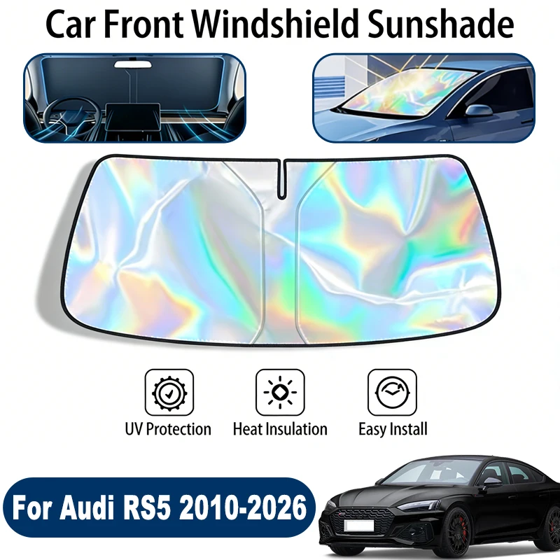 

Windshield Sun Shade For Audi RS5 2010-2026 Foldable UV Reflective Front Window Sun Protection Cover Accessories