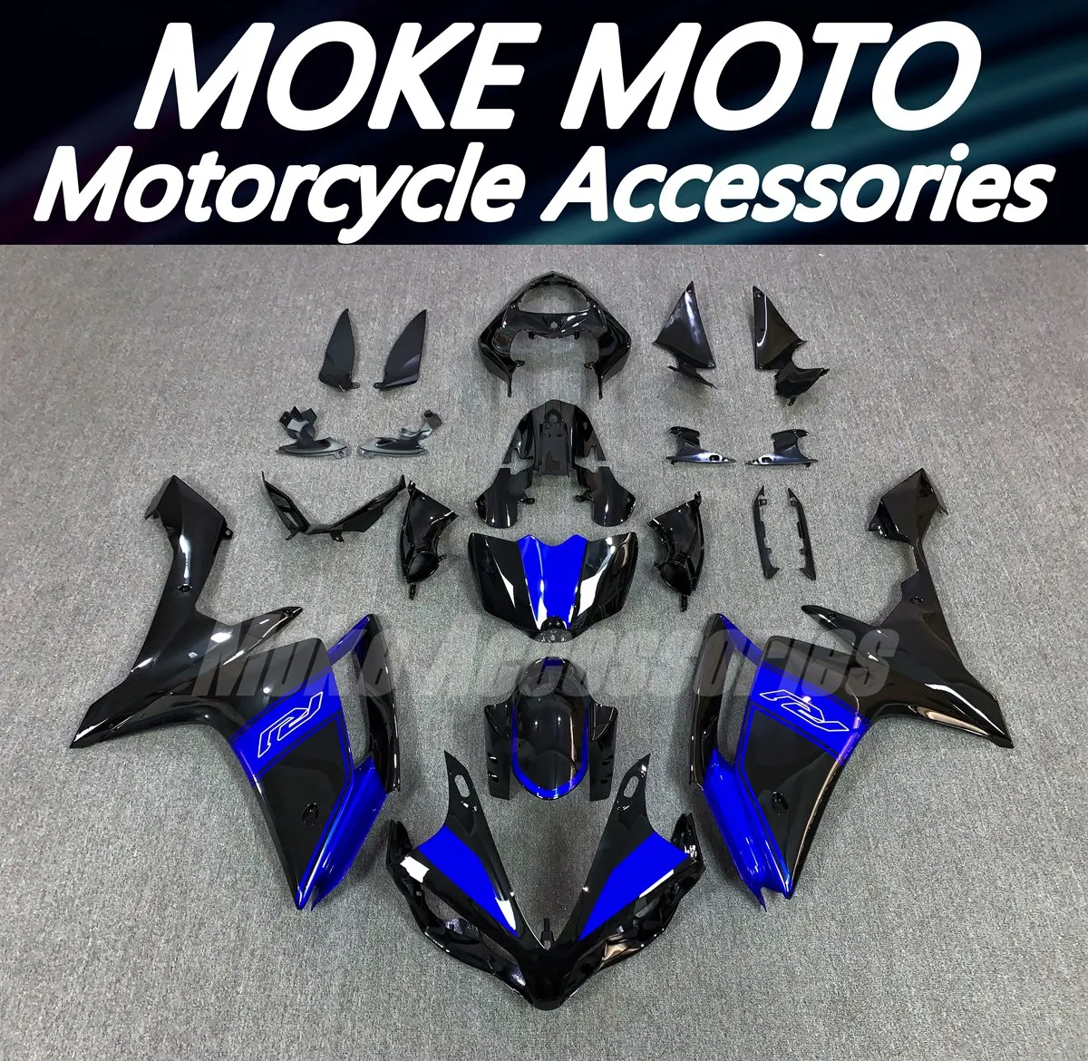 

Motorcycle Fairing Kit For Yzf R1 2007-2008 Bodywork Set High Quality Abs Injection New Black Bule