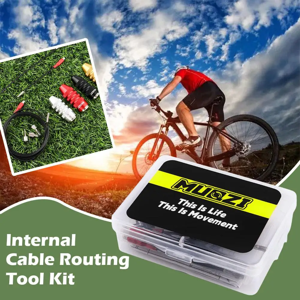 Internal Cable Routing Tool Kit For MTB Road Bicycle Frame Hydraulic Hose Brake Cable Shift Wire Routing Tools M5M6