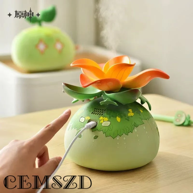 Jeu Genshin Impact Slime série officiel authentique herbe Slime musique humidificateur Halloween cadeaux de noël Cosplay ornement bricolage