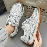 Baskets élégantes à lacets pour hommes, chaussures décontractées toutes saisons, style rétro printemps-été, chaussures de skate 4