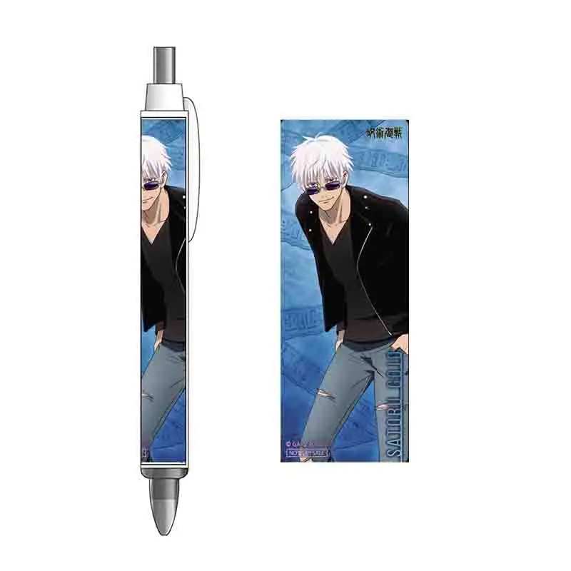 Itadori Yuji Satoru Gojo Ryomen Sukuna Popular Anime Peripheral Series Push Ballpoint Pen Cartoon Black Gel Pen School Supplies