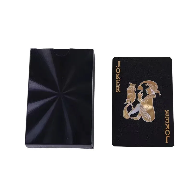 Black Gold Playing Card Game Card Group Waterproof Poker Suit Magic Dmagic Package Board Game Gift Collection PVC Washable