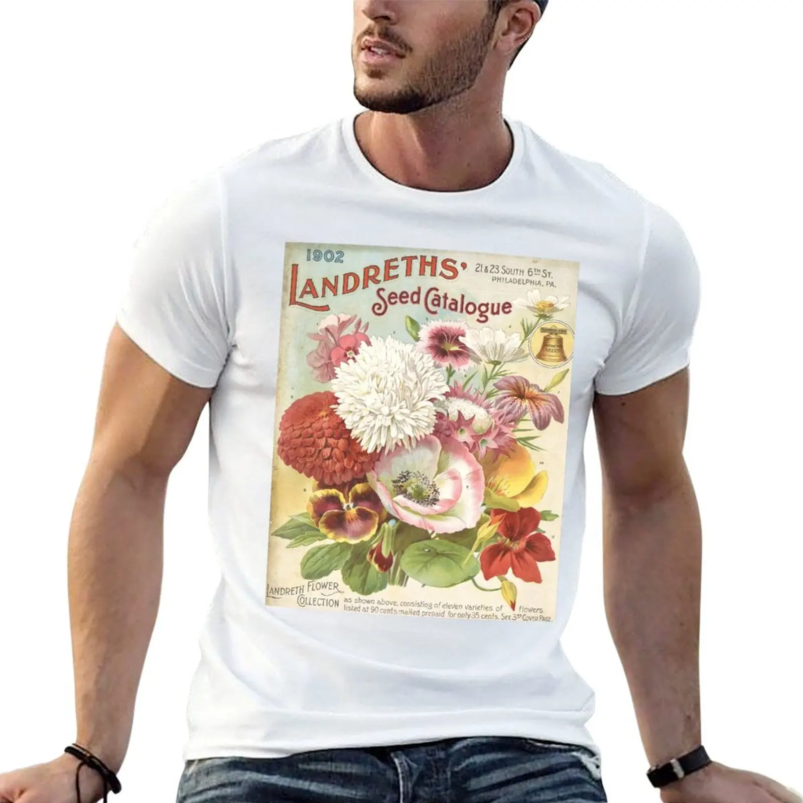 

Landreths Seed Catalogue. T-Shirt man t shirt luxury funny t shirts man T-Shirt