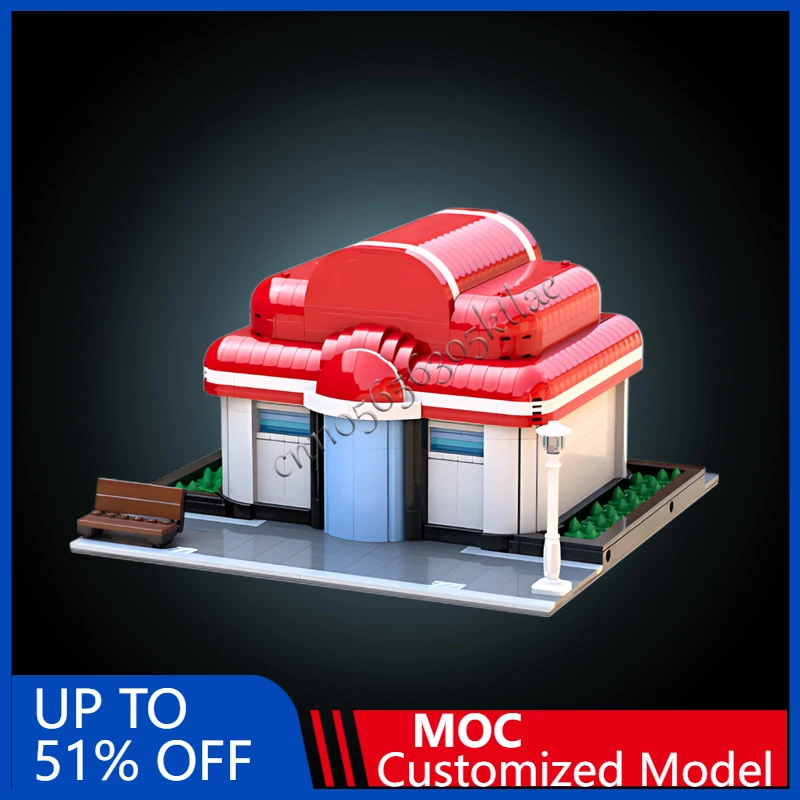 

1303 PCS City Engineering Shopping Center MOC Customize Modular Building Block Brick Educational Model DIY Christmas Toy Gift