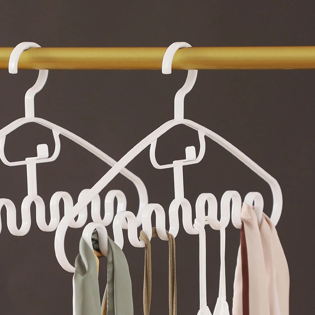 

10pcs Wavy Hanger Space Saving Closet ganizer Multipurpose Clothes Hanger for Scarves Belts Bra Holders Camisoles Ties
