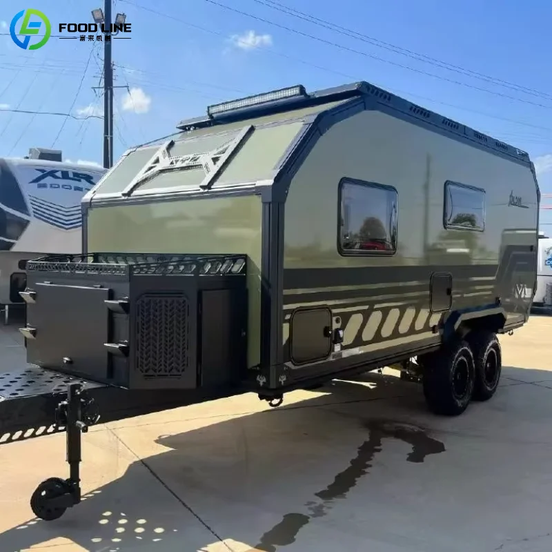 

Customized Good Quality Furniture Off-road Travel Teardrop Caravan Off Road Camper Trailer for Sale