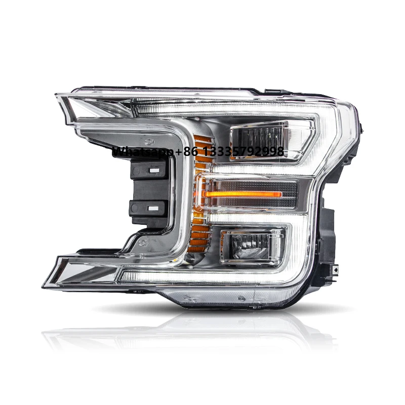 

VLAND Factory for Auto Car Accessory LED Headlight 2017-UP for F150 Head Light with Moving Turn signal for F150