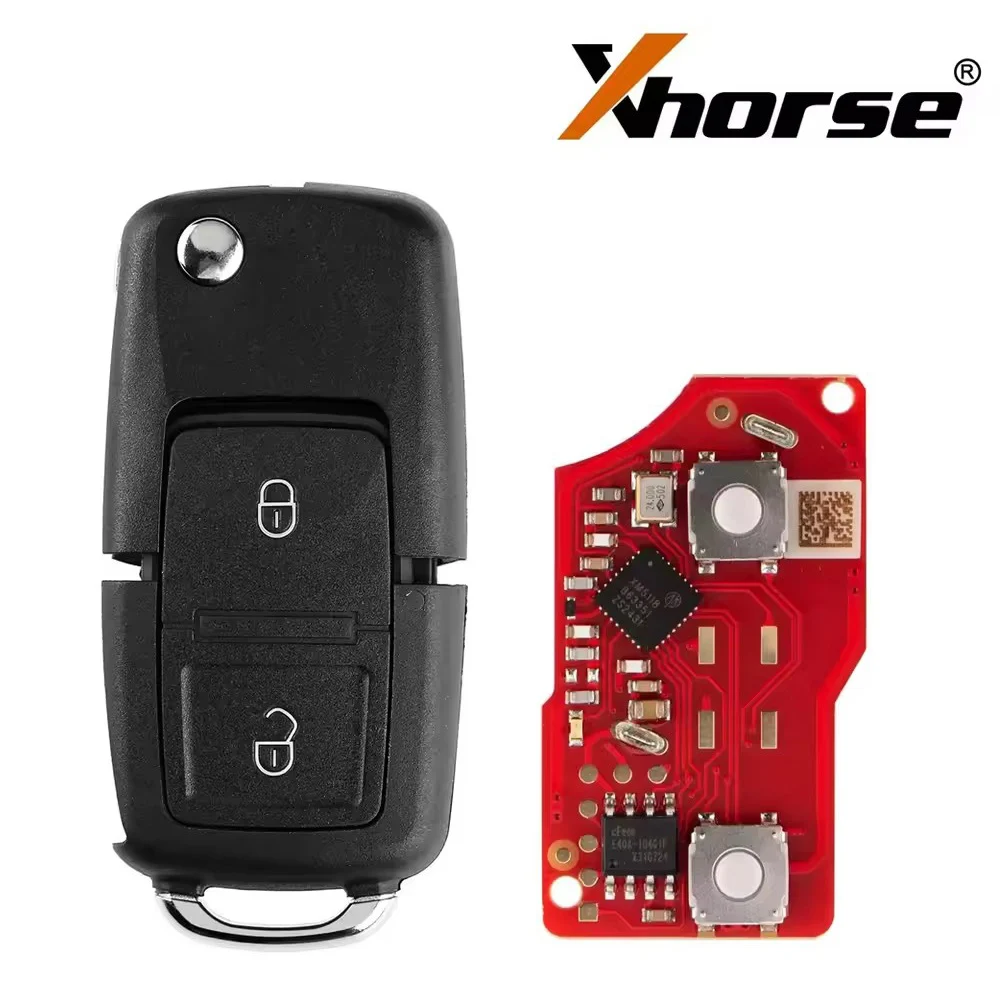 5 unids/lote XHORSE Universal VVDI remoto XKB528EN llave de coche Auto B5 estilo 2 botones 2.a generación para herramienta VVDI2 sin Chip en el interior