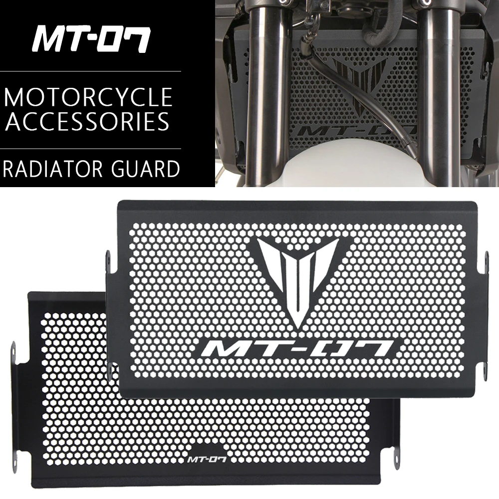 

Для Yamaha MT-07 MT07 Решетка радиатора Защитная решетка MT 07 2014 ~ 2025 2024 2023 2022 2021 2020 Запчасти для защиты радиатора