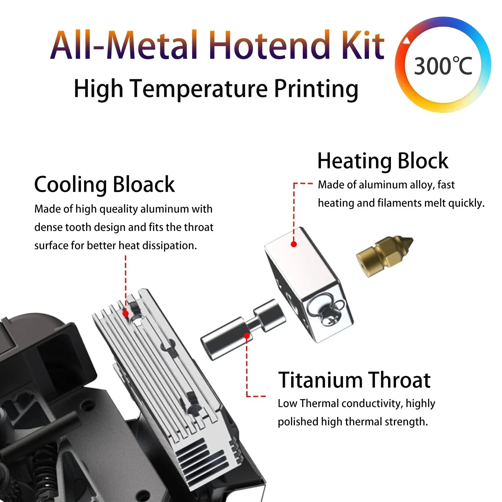 Imagem -04 - Crialidade-sprite Extrusora Pro Kit Metal Dual Gear Feeding Design Impressora 3d Atualizar Peças para Ender3 s1 Cr10 Smart Pro 3.5:1