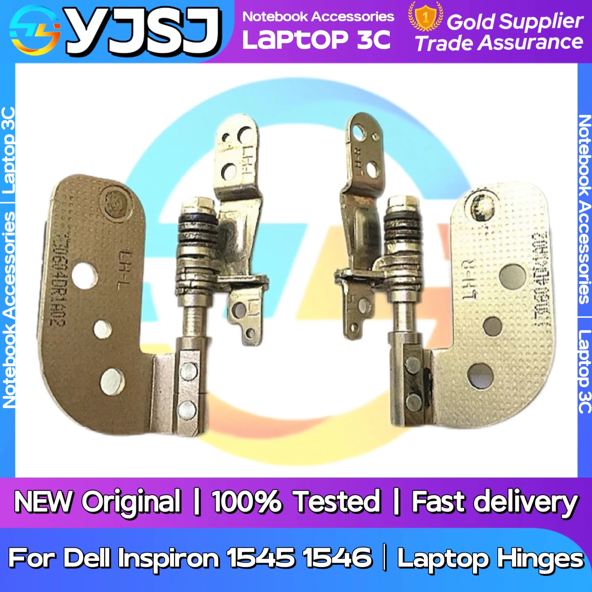 

New Original Laptop Notebook built-in Hinges LCD shaft For Dell Inspiron 1545 1546 LCD Screen Hinge