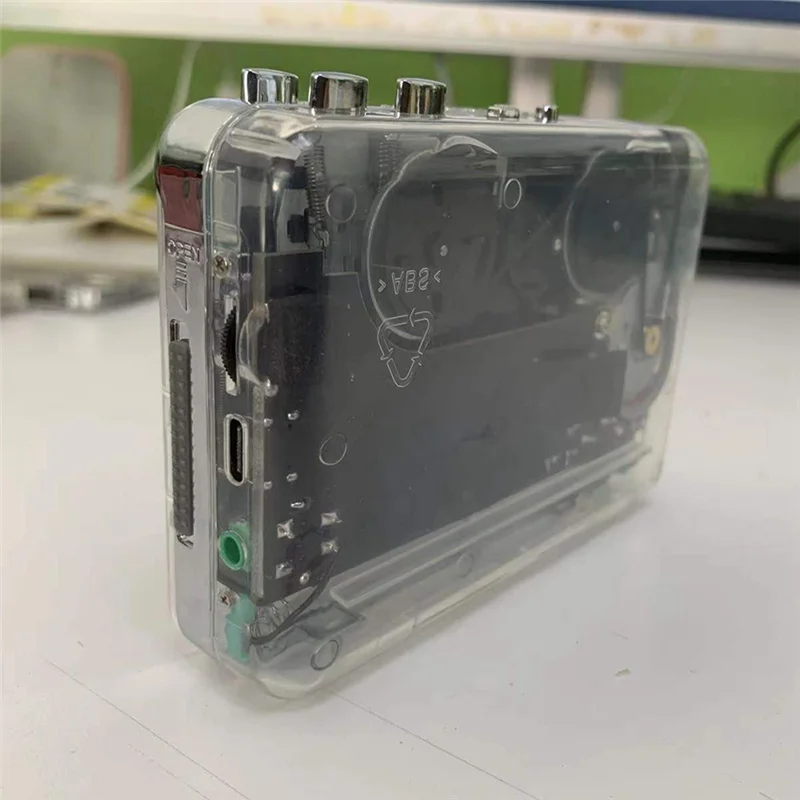 

RTSHE-Tape Converter Кассета с прозрачным корпусом и интерфейсом MP3 Type-C Кассетный плеер