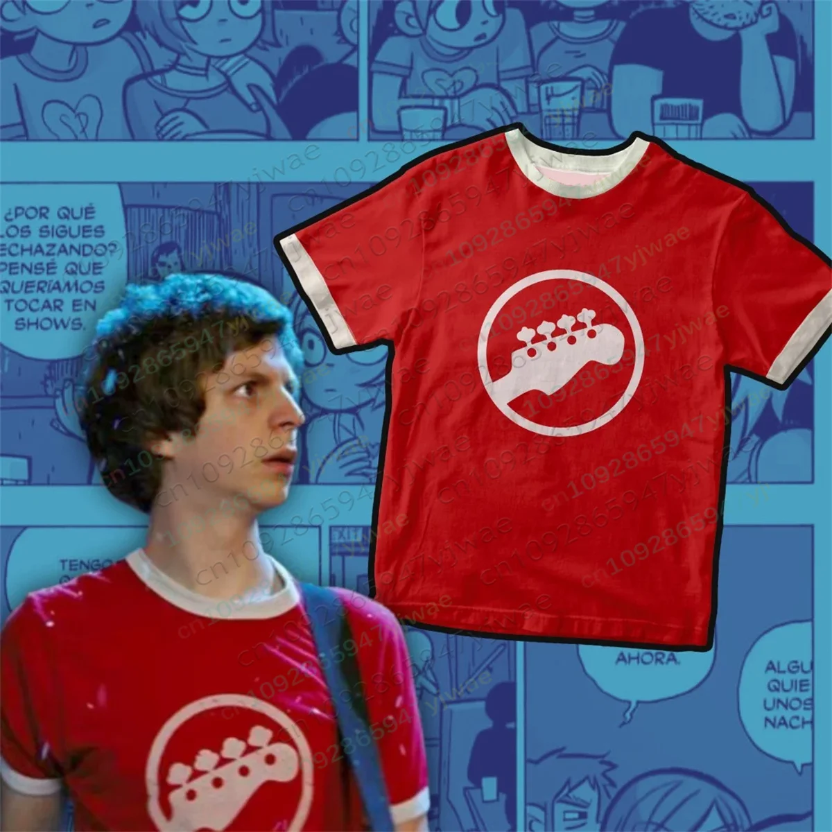 Scott Pilgrim 4 1/2 T shirt Scott Pilgrim VS The World Todd Ingram Skull Graphics T-shirt Movie Fan Top Unisex Beach T-shirt