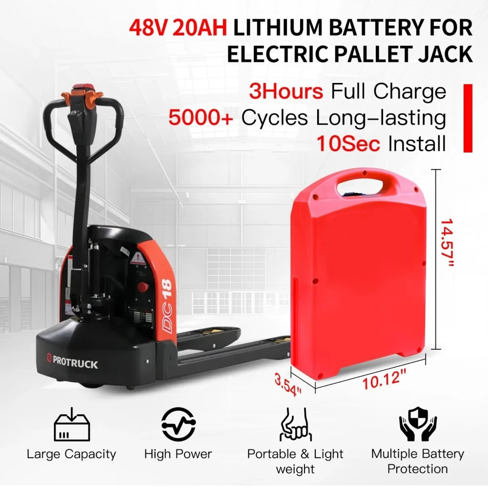 

Аккумулятор LiFePO4 48 В, 20 Ач для электрического поддона Heli/Jiali CBD18/20J-LI3