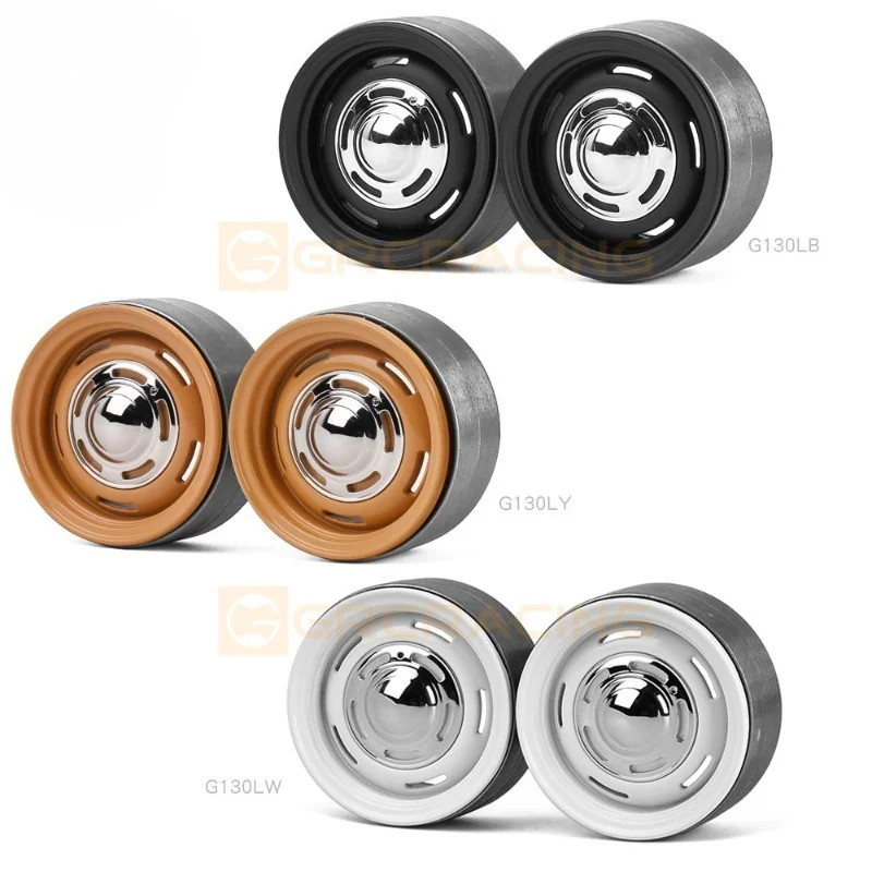 2PCS 1.9-inch Metal Wheels for 1/10 RC Crawler Car Trxs TRX4  AXIAL SCX10 RC4WD Accessories