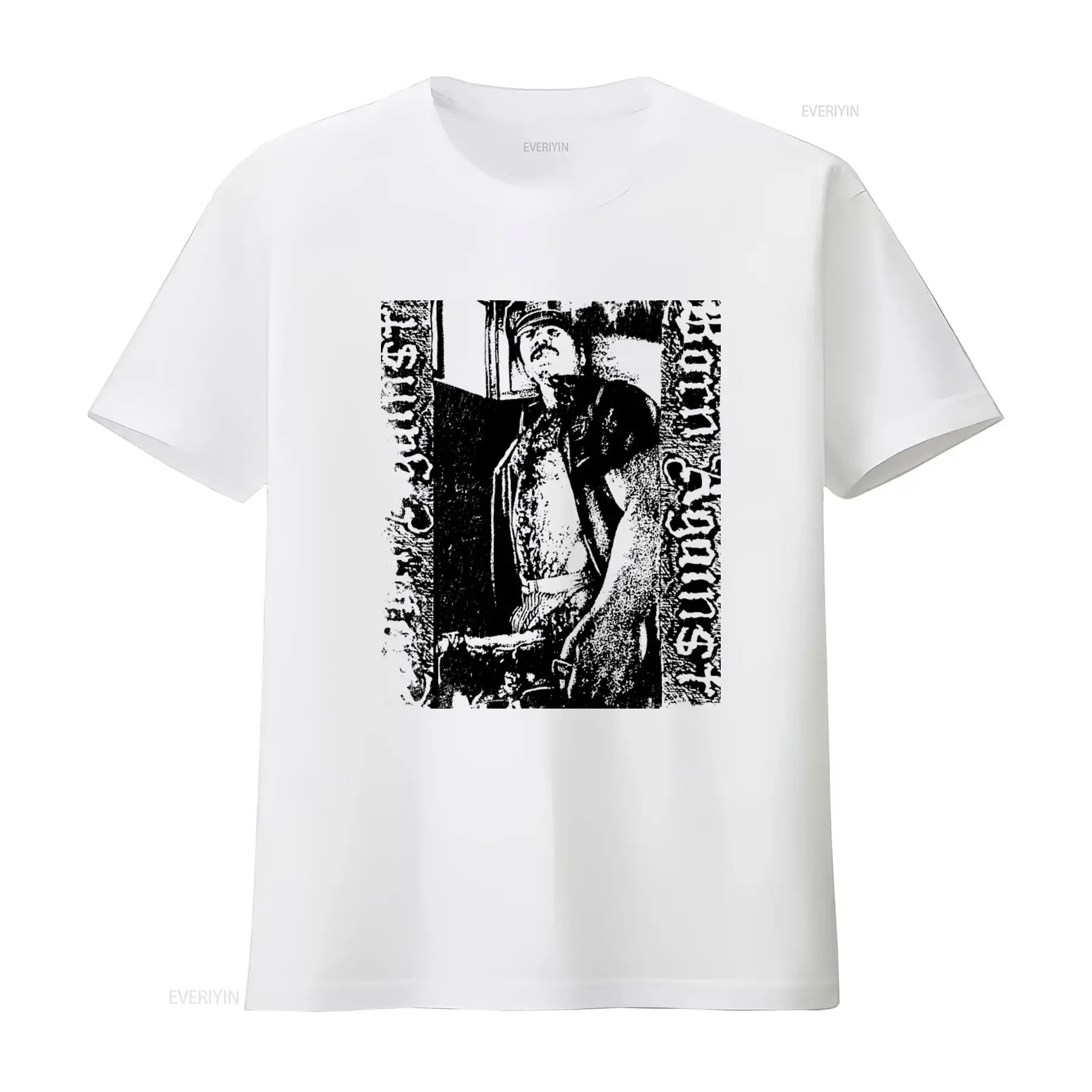 Camiseta vintage de los años 90 Born Against Tom of Finland, diseño gráfico gris, algodón, estilo hardcore punk, lavado vintage, transpirable, ligeramente masculino