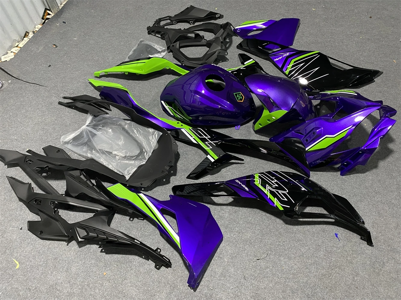 Motorcycle Fairings Kit Fit For ZX-25R ZX-4R 2019 2020 2021 2022 2023 Bodywork Set High Quality ABS Injection purple