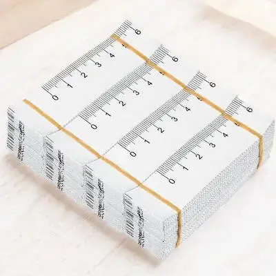 

100Pcs Paper Tape Measure Disposable Body Flexible Double Scale Measuring Tape for Wound Infant Kids Head Measurement