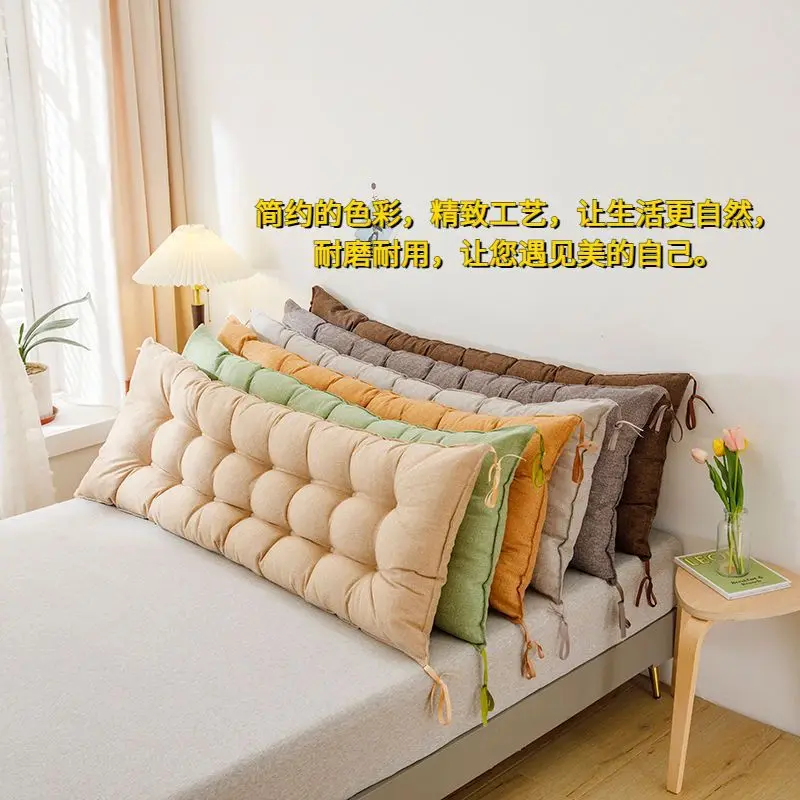Waterproof Large Backrest Reading Pillow with Adjustable Straps, Lumbar Support Cushion for Bed Headboard, Sofa, Rocking Chair