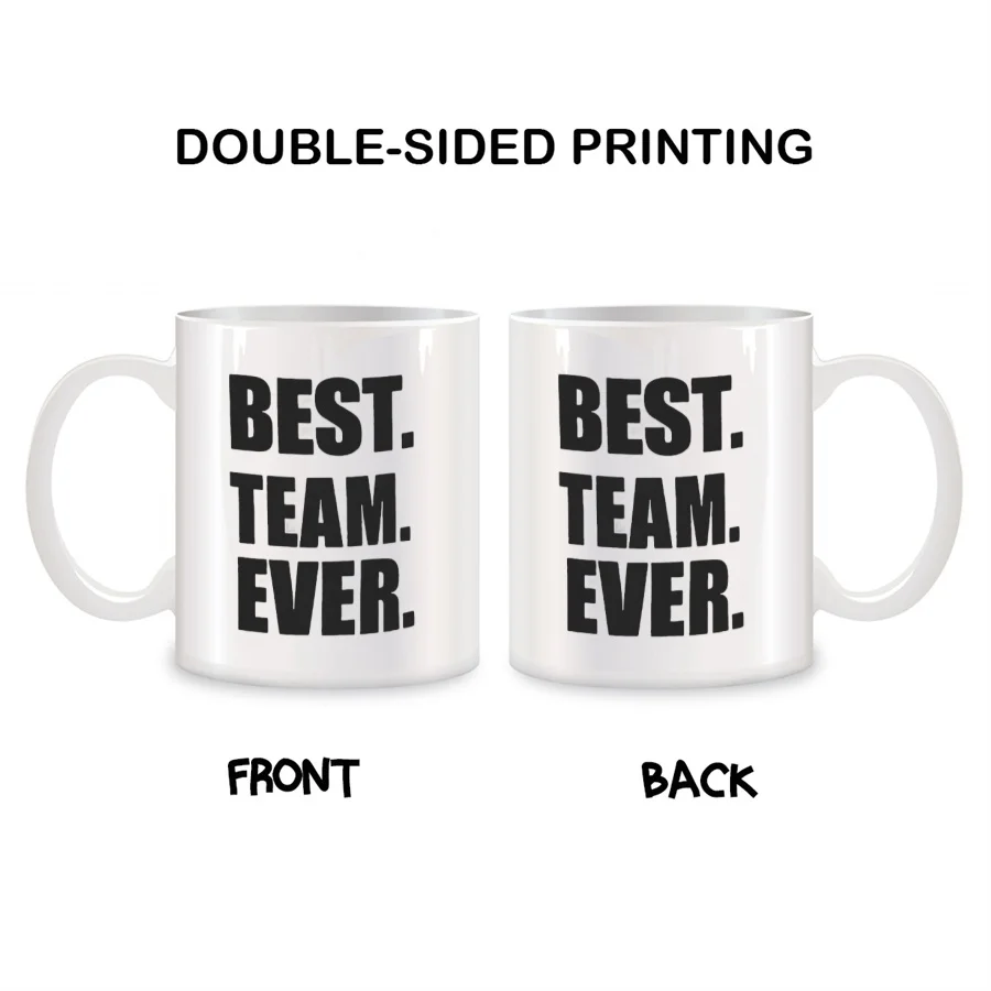 Best Team Ever Mugs For Women Men Coworker Birthday Novelty Coffee Ceramic Tea Cups White 11 oz