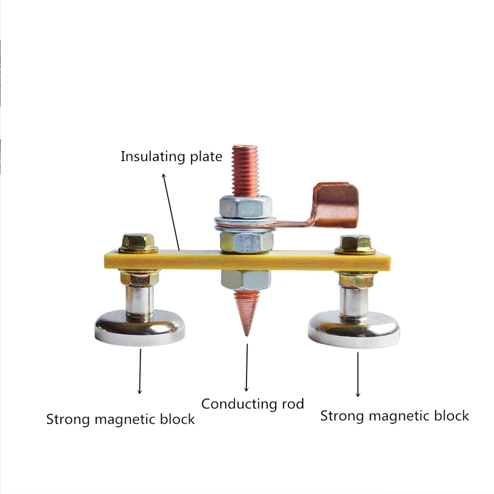 

Strong Magnetic Coupling Professional Electric Soldering Tool Welding Clamp Durable Practical Auto Body Repair Accessories
