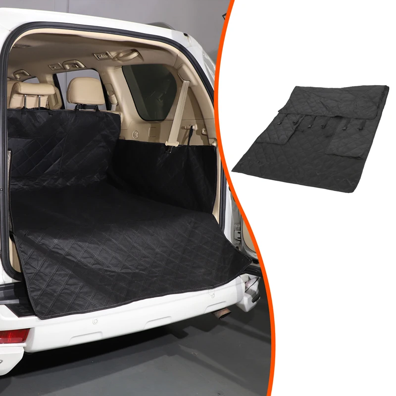 

1 шт. набор для Toyota Land Cruiser Prado 150 2010-2023, черный багажник автомобиля из ПВХ, коврик против грязи для домашних животных, аксессуары для модификации автомобиля