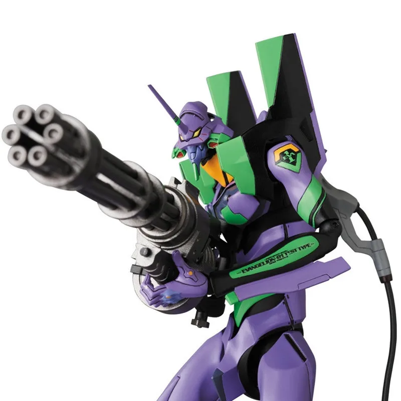 Figura de acción de Anime EVA, modelo de producción de EVANGELION-01, accesorios de montaje, modelo de juguete, colección de regalo, cuerpo púrpura, 16CM