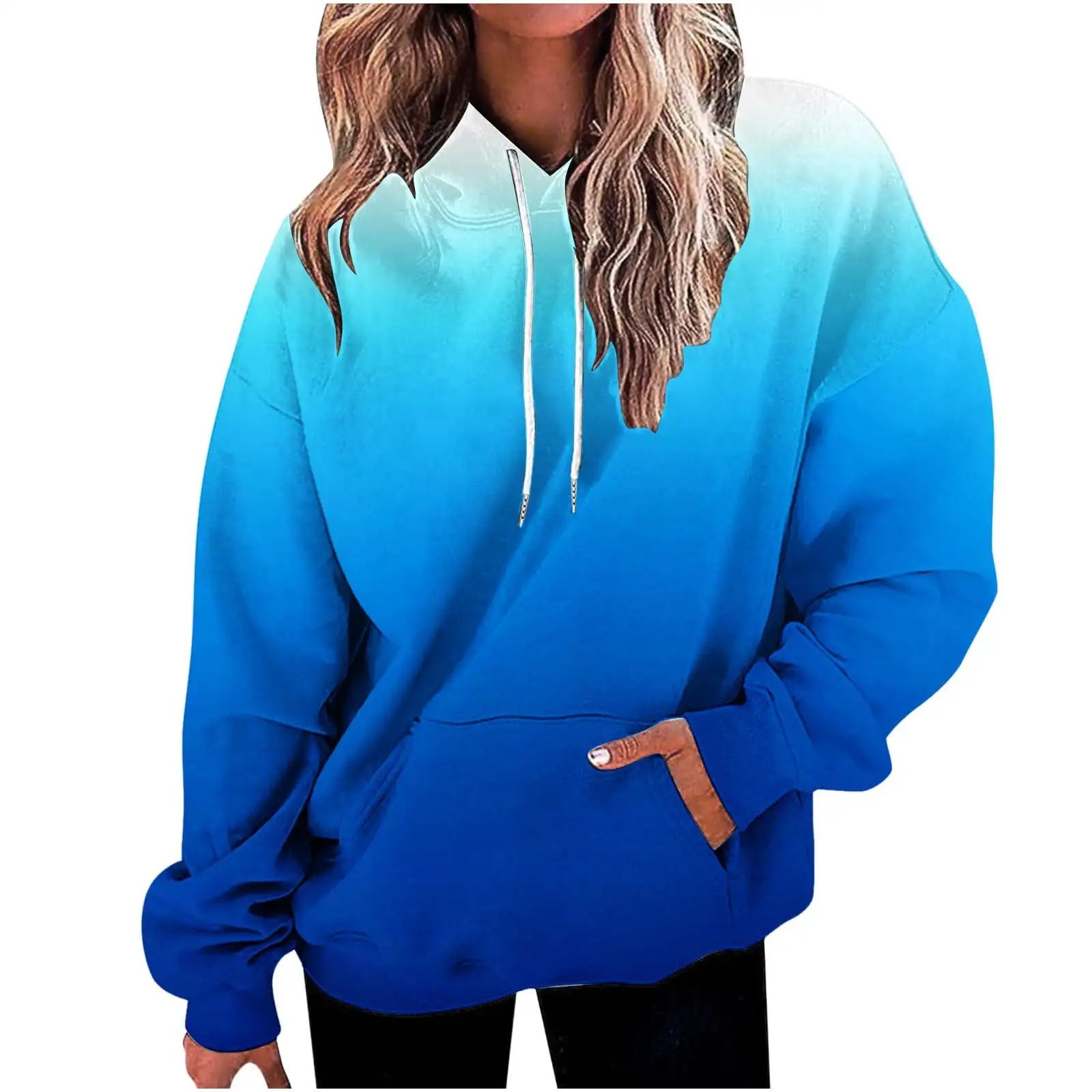 Autumn Gradient Color 3D Print Hoodies Men Women Fashion Casual Long Sleeve Hooded Sweatshirts Streetwear Pullovers Kid Clothing