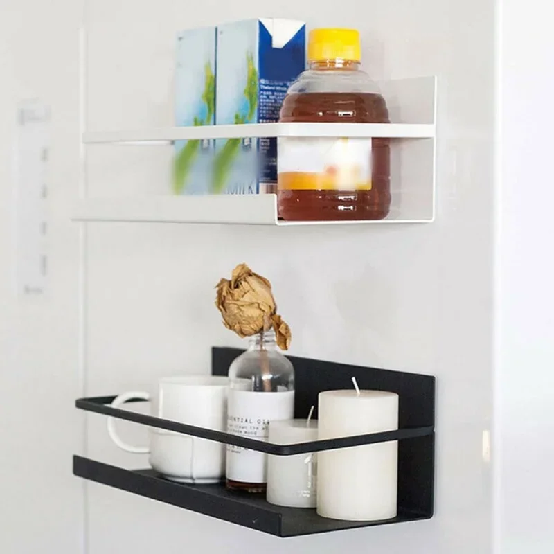Magnetic Storage Rack Refrigerator Storage Rack Shelf Kitchen Organizer Storage Holders Racks