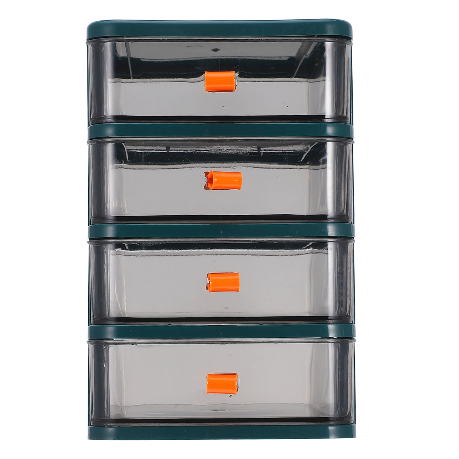 

Transparent Desk Small Drawer Storage Box Plastic Shelf ganiser Kitchen Storage Cabinet Green Mini Shelf Office Kitchen