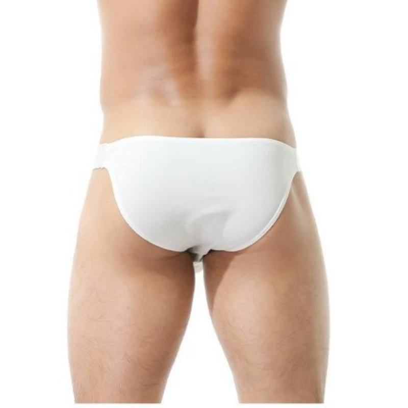 Gorące męskie seksowne bikini Hombre bielizna separacja kul miękki mężczyzna Slip kostiumy kąpielowe figi majtki niski wzrost bielizna męska hurtownia