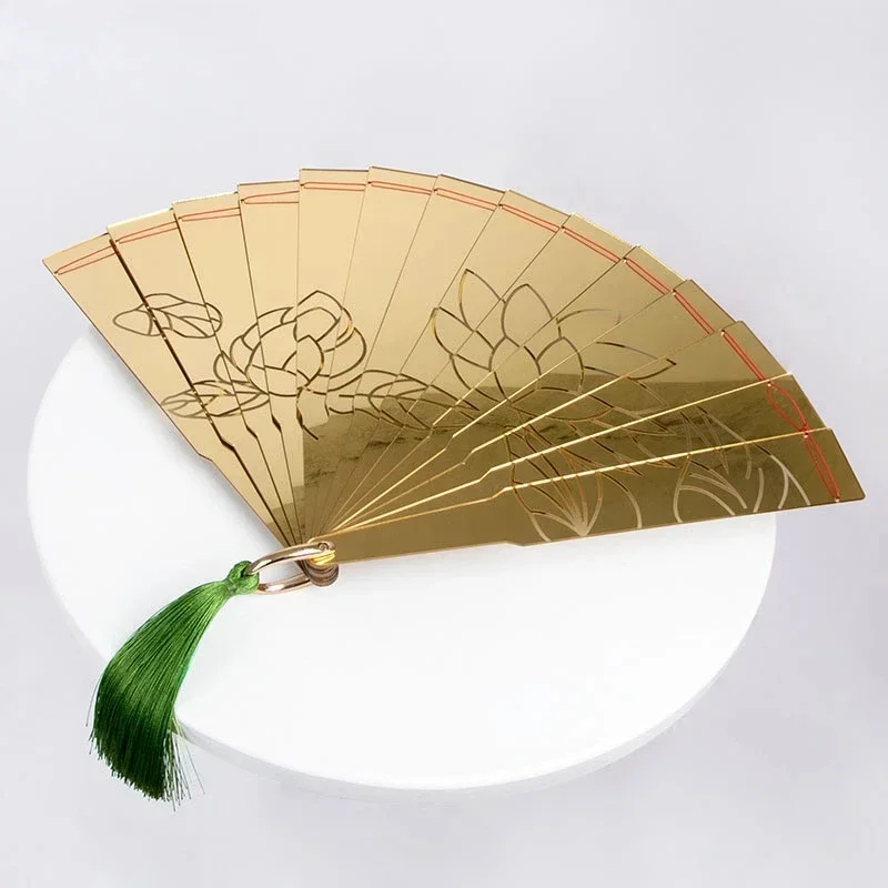 2026 Top Quality Upper String No.2 Douma Cosplay Folding Fan Japanese Pattern Art Craft Gift High-End Hand Fan Present