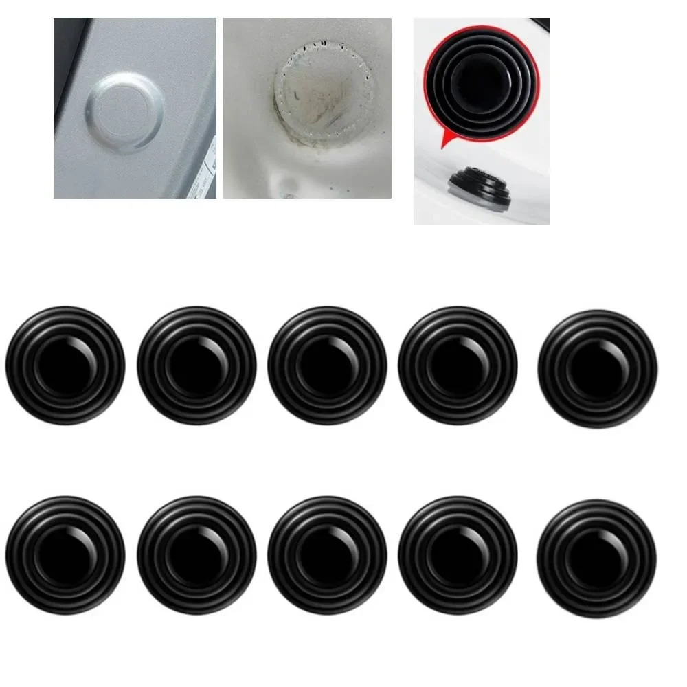 10pcs Car Door Anti-shock Silicone Pad Universal Anti-Noise Buffer Gasket Anti-collision Door Sticker Soundproof Crash Pad