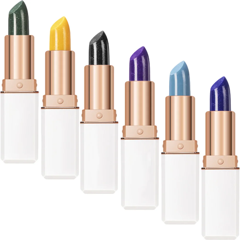 6Pcs Mood Lipstick Set Color Changing Lip Gloss Matte Finish for Women Perfect for Everyday and Party Wear Matte Lipstick Set