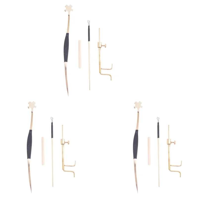 3X Brass Violin Luthier Tools Kit Violin Sound Post Set Sound Post Installation Tool,Violin Making Repair Tools-AT20