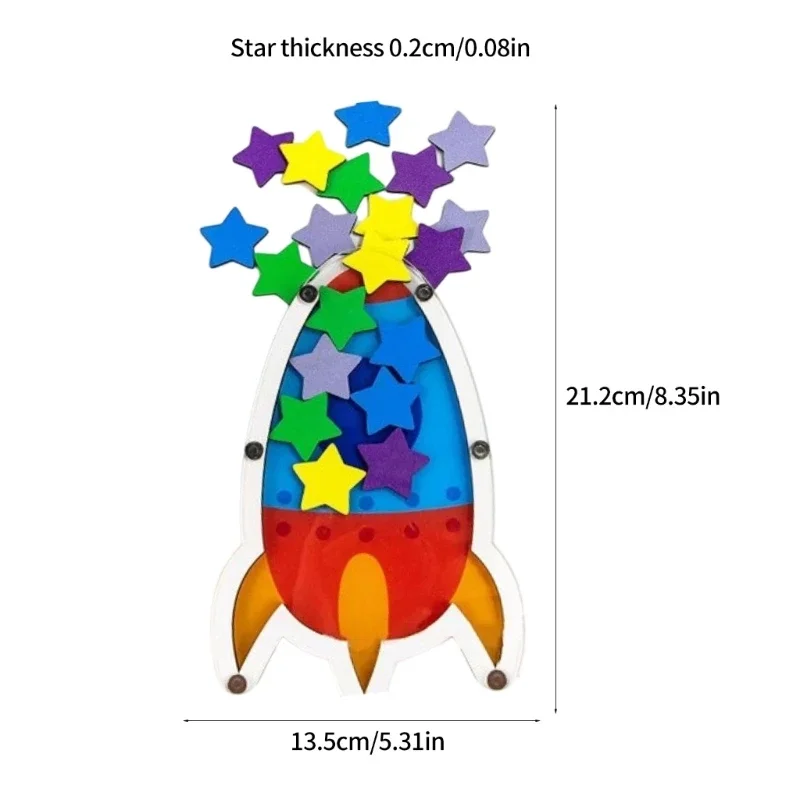 Детская банка с наградами в виде звезд Детская мотивационная банка с наградами Банка с ракетами Банка с наградами Домашние и за