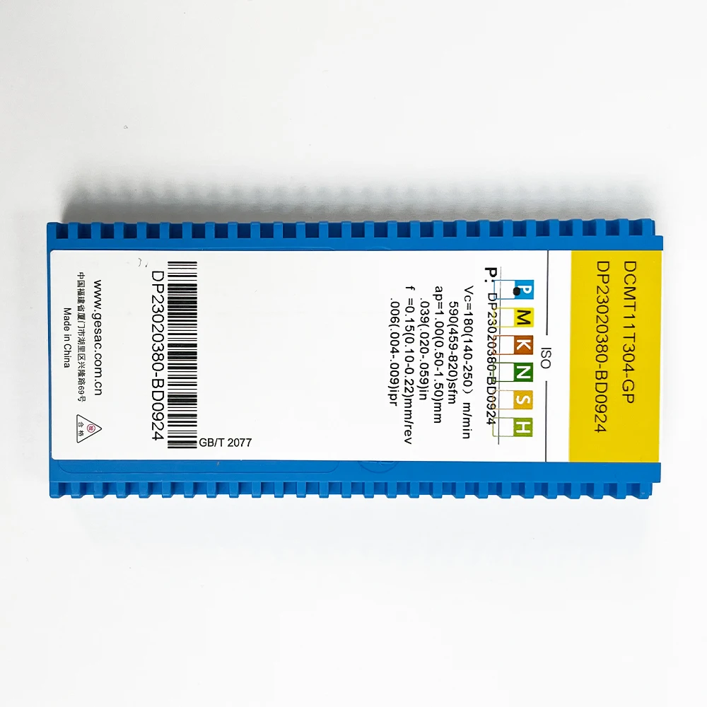 HUAZHICHUN-Herramienta de torneado de Metal de alta calidad, inserto de carburo, inserto de fresado CNC, DCMT11T304-GP, GP1115