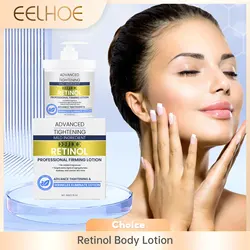 EELHOE Retinol Body Lotion Skin Tightening Elasticity Improve Sagging Moisturizing Nourishing Skin Smooth Repair Skin Care Cream