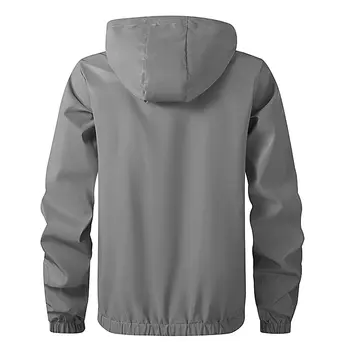 Reflective Waterproof Hooded Windbreaker Jacket 5 Night Reflective Jackets Double Fabric Windbreaker Hooded Jacket Men Hip Hop Dancer Waterproof Zipper Coats Streetwear Outwear 5