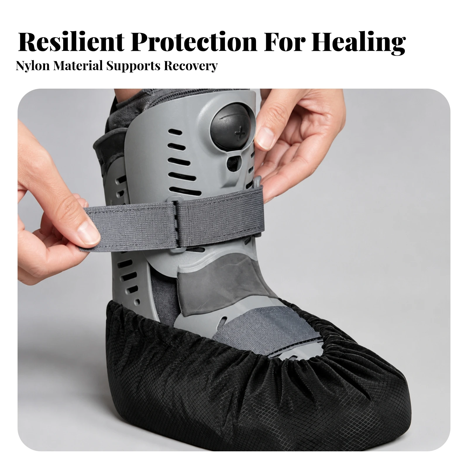 Walking Boot Cover Reusable Medical Boot Cover Footwear Accessory Elastic Lightweight for Patients, Outdoor, Rainy Days