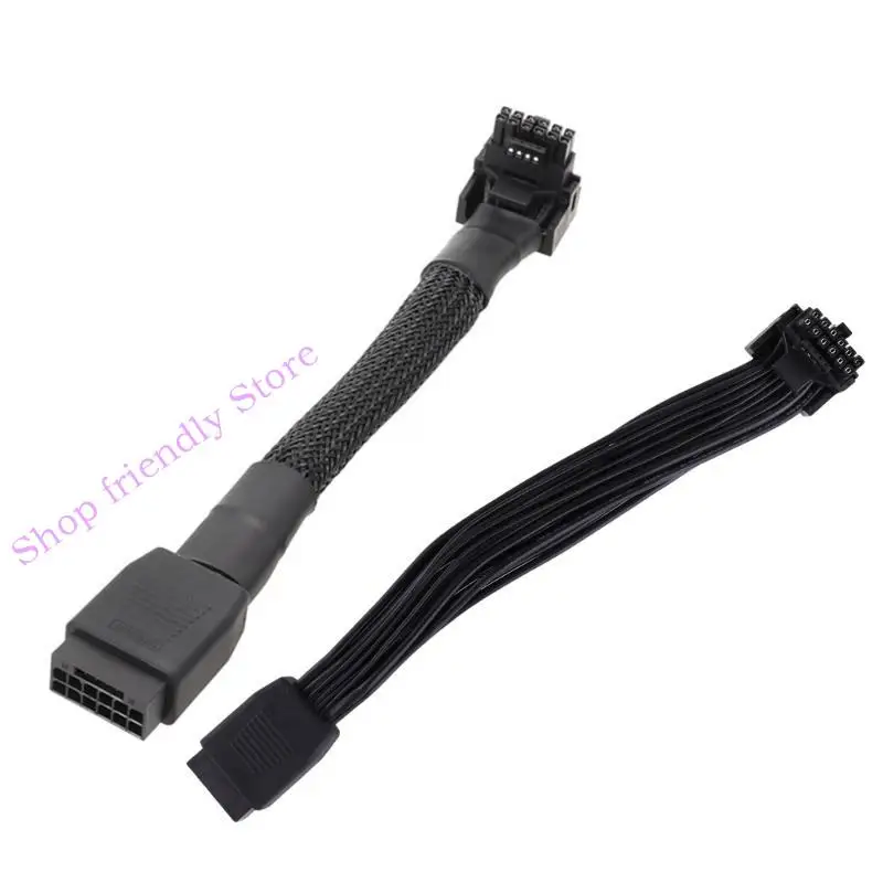 

594A 2VHPWR CPU 16pin Straight Head to Turning Head Line 12+4P PCI-E5.0 Elbow Cable