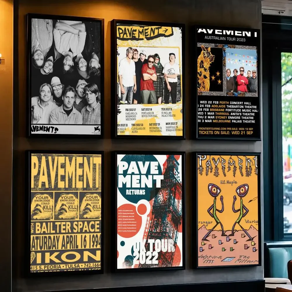 band P-Pavement-T Poster Decorative Wall Art Sticker for Cafe Office Bedroom and Living Room