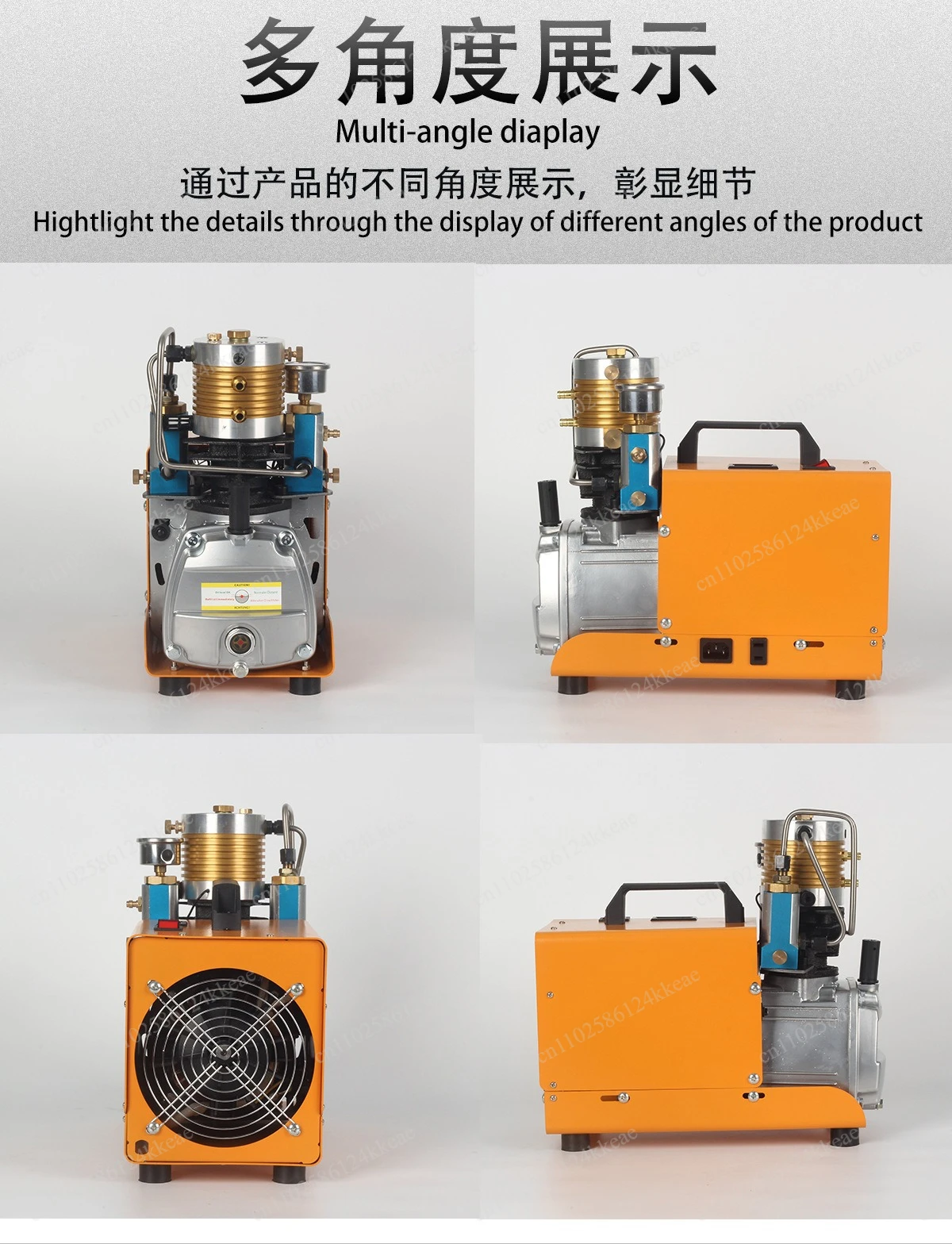 Electric high pressure pump 30mpa water-cooled high pressure pump 30mpa single cylinder air compressor