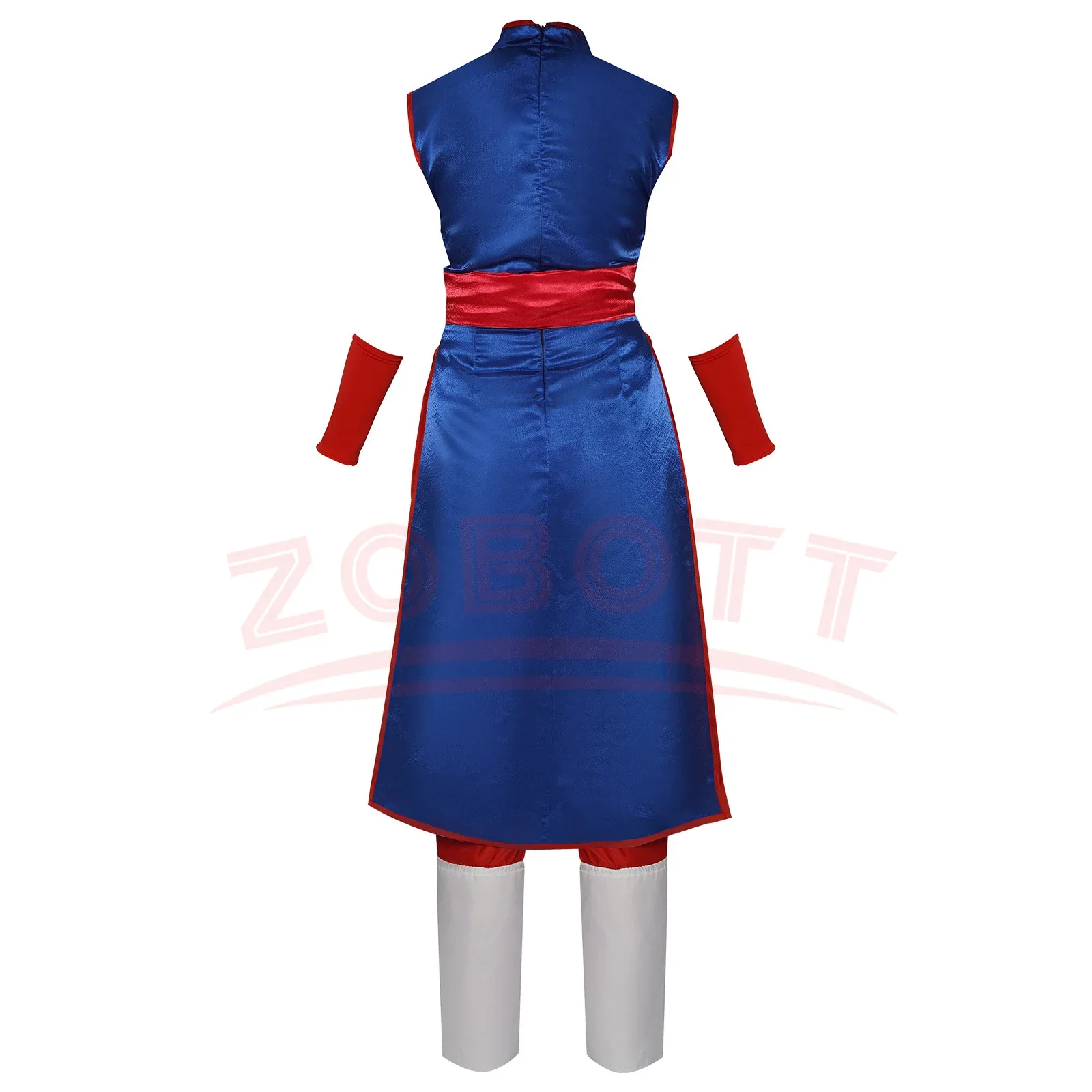 Anime Dragon Cos Ball Chichi Cosplay Costume Shirt Blue Uniform Props Cheongsam Women'S Uniform Dress Halloween Party Set Gift image 2