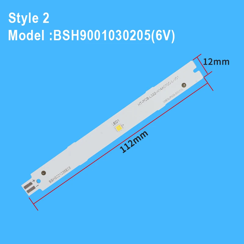 แถบไฟ LED ไฟสำหรับเครื่องทำความเย็น BSH9001030205(6V) สำหรับตู้เย็น Siemens